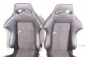 RECARO SPORT SITZ LEDER-ALCANTARA PAAR NEU BEZOGEN