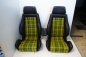 RECARO MODULAR LS PAAR LEDER-STOFF NEU BEZOGEN MIT ARMLEHNEN