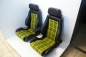 RECARO MODULAR LS PAAR LEDER-STOFF NEU BEZOGEN MIT ARMLEHNEN