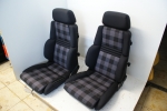 RECARO ORTHOPÄD 94 LEDER-RODEO STOFF PAAR NEUBEZOGEN